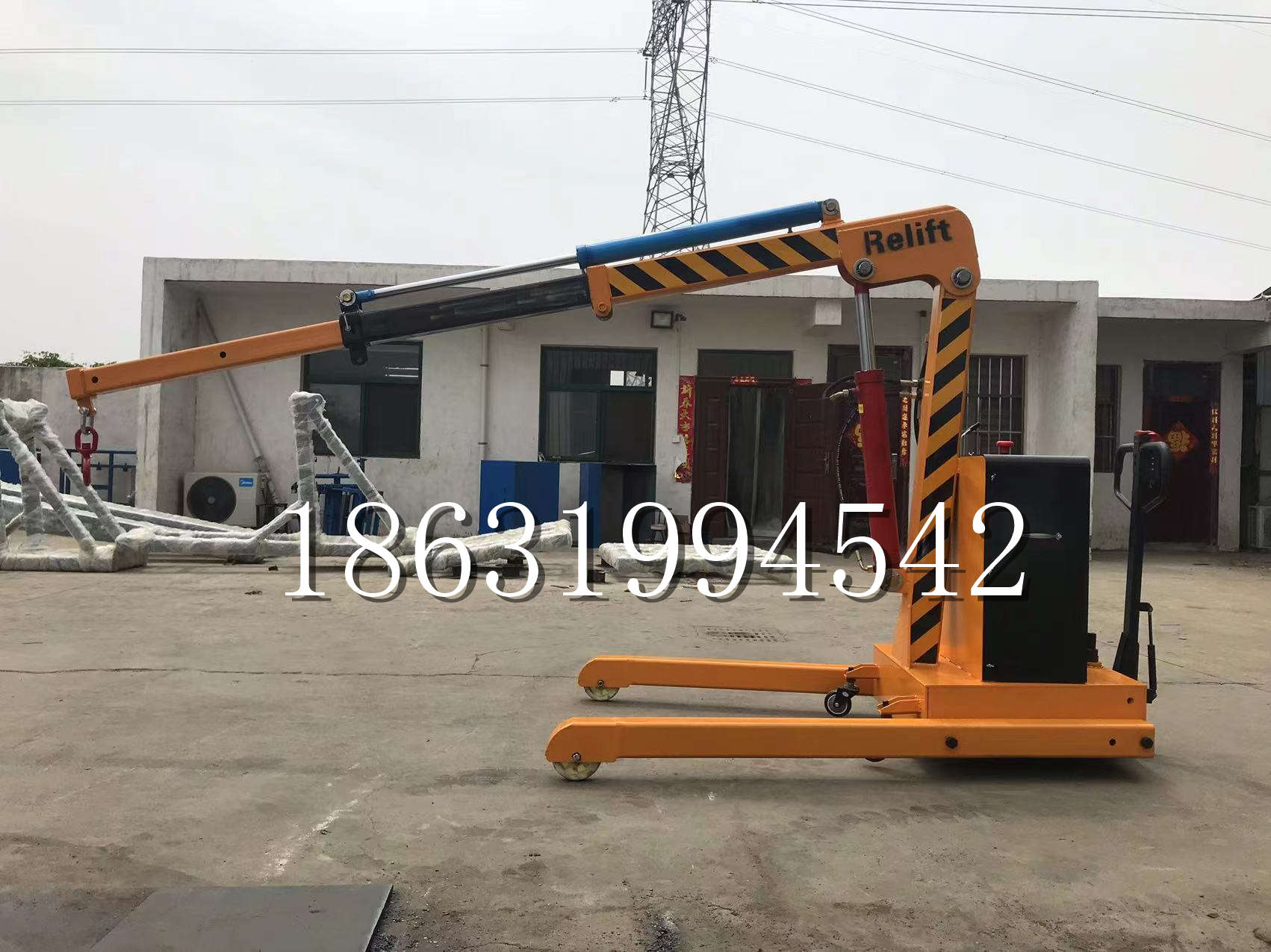 八德区久征定做3吨三轮随车吊 农用园林绿化移树吊 平板工程用小吊机